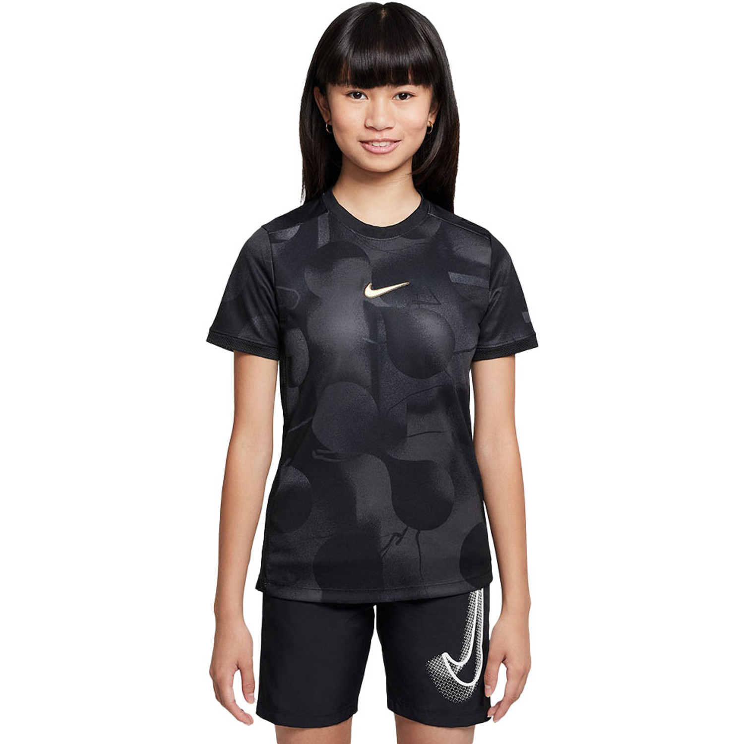 Nike Academy+ Dri-FIT kurzarm Trainingsshirt Kinder - BLACK/WHITE,||