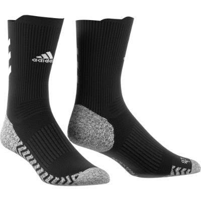 Adidas Alphaskin Traxion Crew Socken - CBLACK/FTWWHT/CBLACK,||