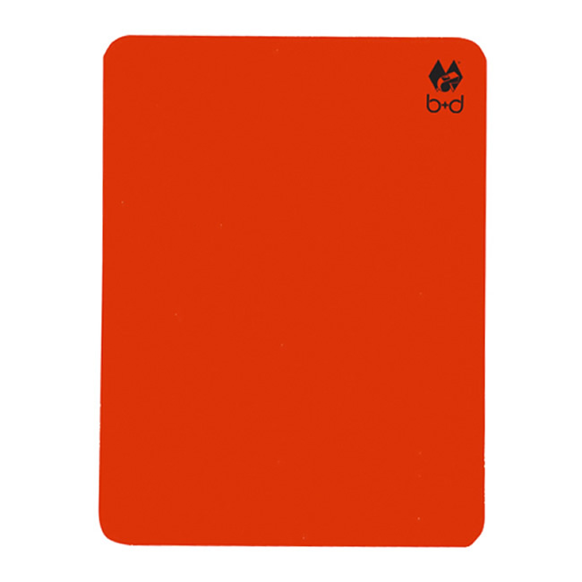 Schiedsrichterkarte rot