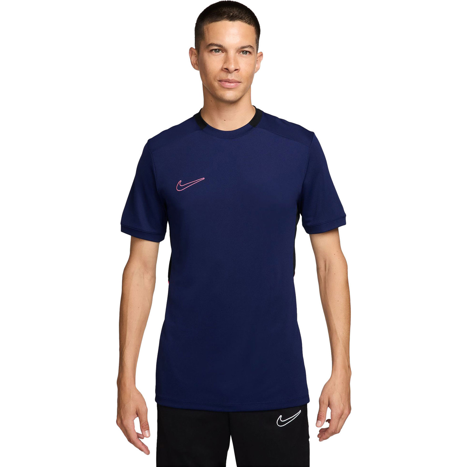 Nike Academy 25 T-Shirt - BLUE VOID/BLACK/WHITE/PINKSICLE,||