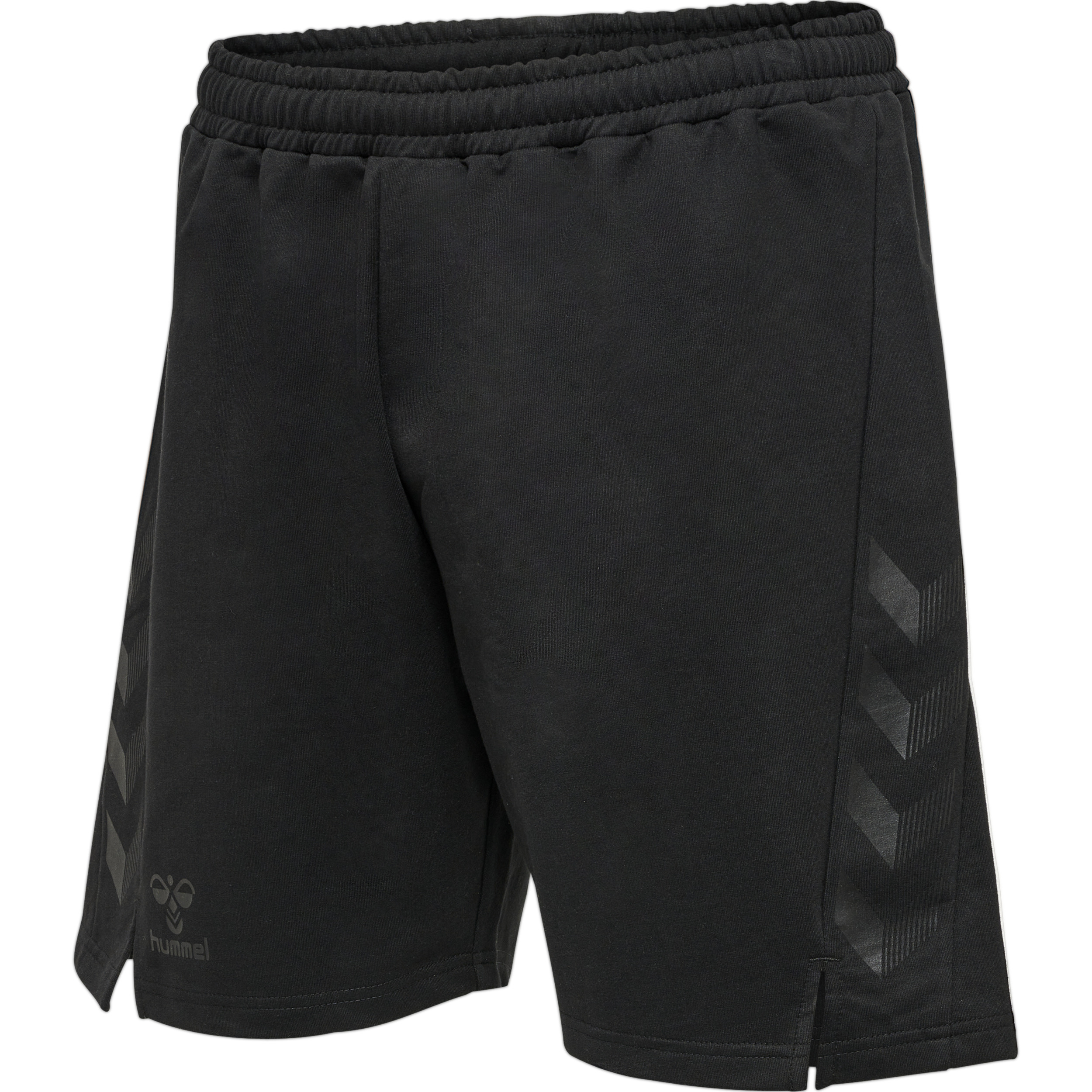 Hummel Offgrid Baumwoll Shorts - JET BLACK/FORGED IRON,||
