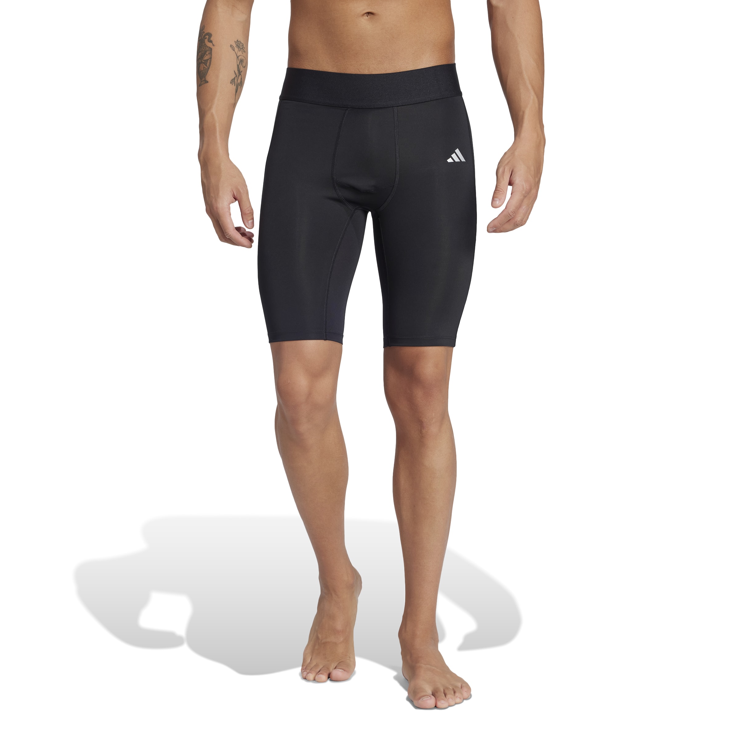 Adidas Techfit Short Tight - BLACK/RUNWHT/RED,||