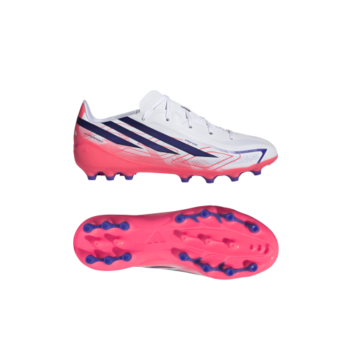 Adidas F50 Hyperfast League AG Kinder - FTWWHT/SOLPUR/SOLTUR,||