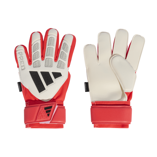 Adidas Predator Match Fingersave Torwarthandschuh Kinder - WHITE/LUCRED/BLACK,||
