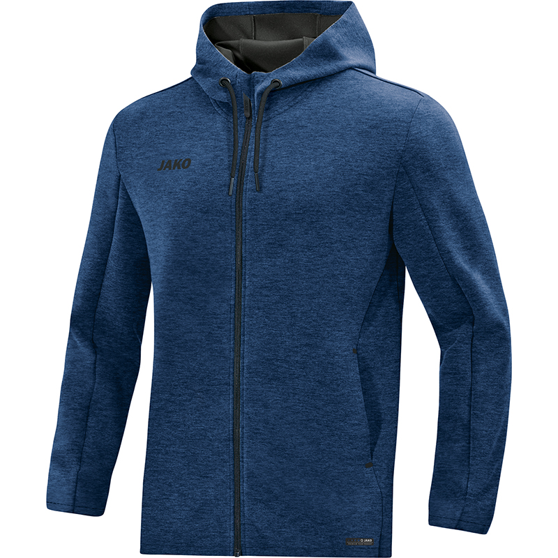 Kapuzenjacke Premium Basics - marine/royal/weiss