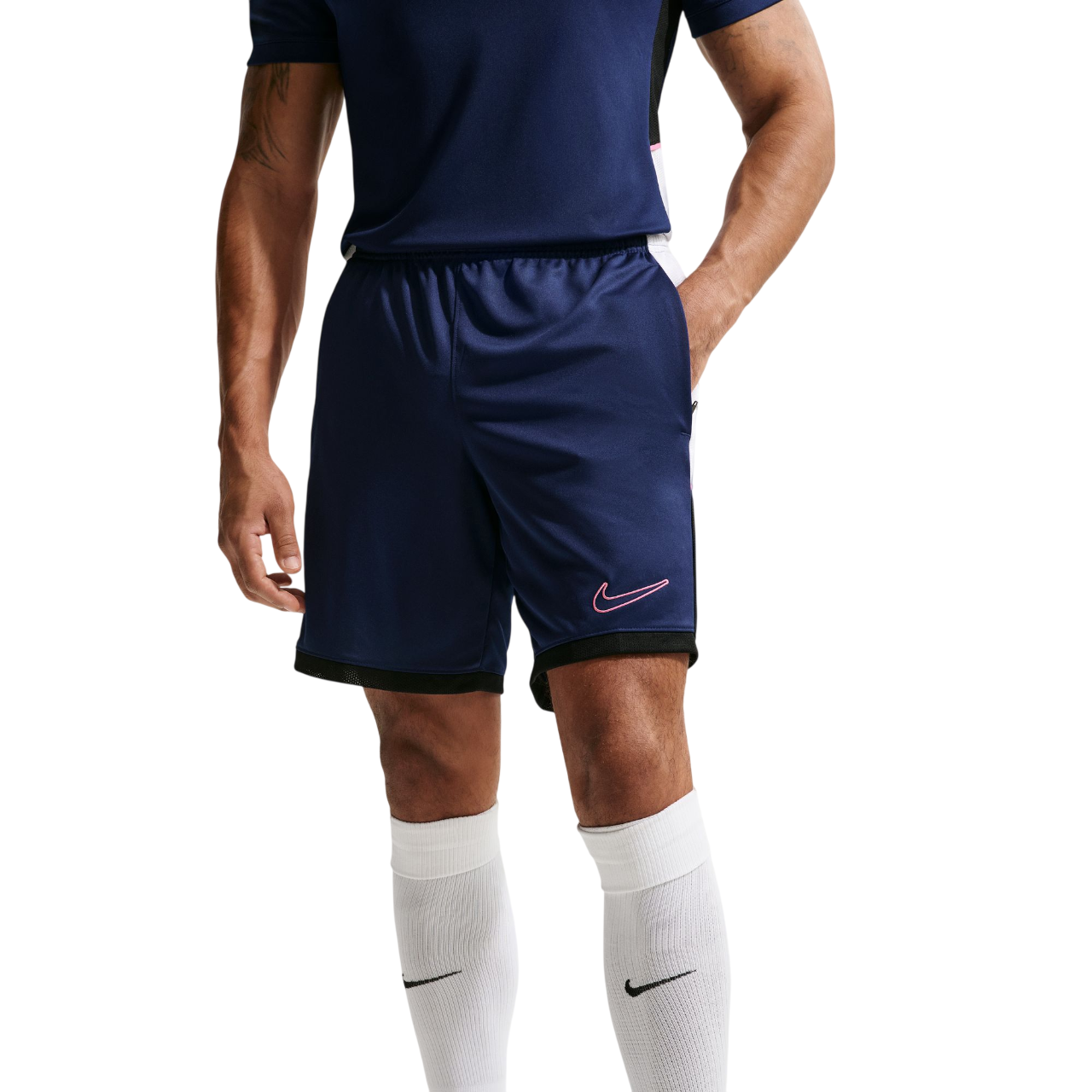 Nike Academy 25 Trainingsshort - BLUE VOID/WHITE/BLACK/PINKSICLE,||