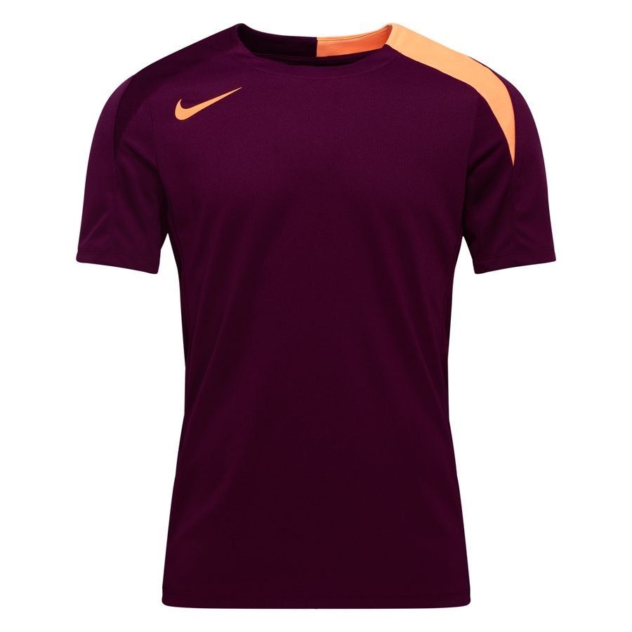 Nike Strike Dri-FIT Kurzarm-Top T90 - BORDEAUX/BORDEAUX/ORANGE PULSE,||