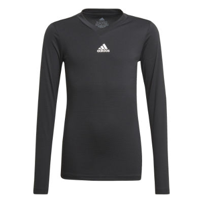 Adidas Team Base Longsleeve Kinder - CBLACK/FTWWHT/CBLACK,||