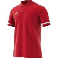 Adidas Team 19 Polo - CBLACK/FTWWHT/CBLACK,||