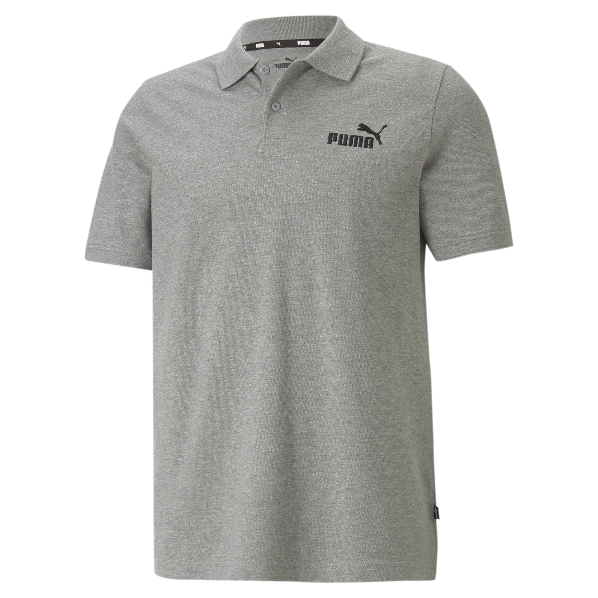 Puma Essentials Pique Herren Poloshirt - PEACOAT-PUMA WHITE,||