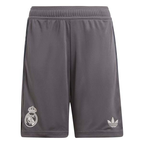 Adidas Real Madrid 3. Short 2024/25 Kinder - BLACK/RUNWHT/RED,||