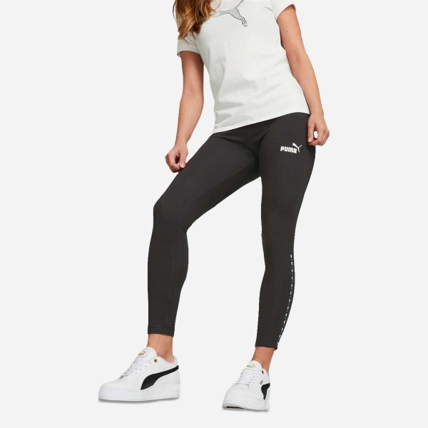 Puma Power 7/8 Tape Leggings Damen - PUMA BLACK-NRGY RED-PUMA WHITE,||