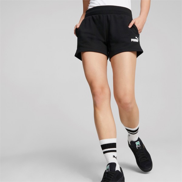 Puma Essentials Shorts Damen - PUMA BLACK-NRGY RED-PUMA WHITE,||