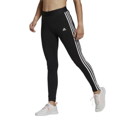 Adidas Loungewear Essentials 3-Streifen Leggings Damen - CBLACK/FTWWHT/CBLACK,||