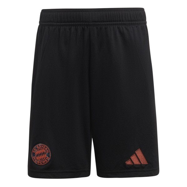 Adidas FC Bayern Auswärtsshort 2024/25 Kinder - BLACK/RUNWHT/RED,||