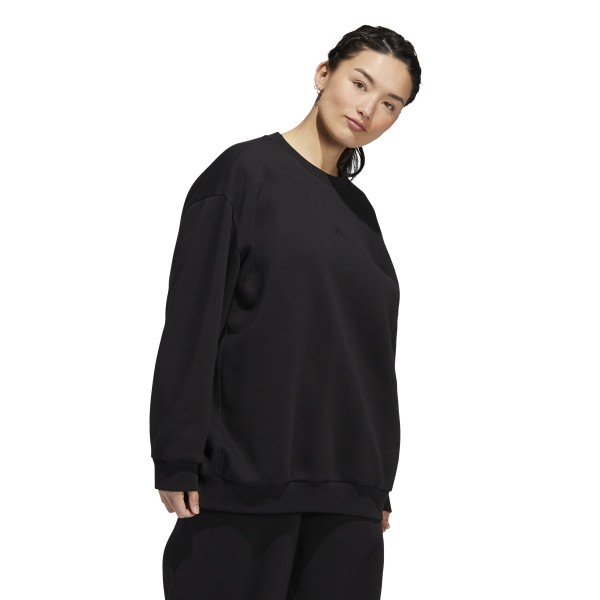 Adidas All Season Fleece Oversized Sweatshirt Damen Sweatshirts Hoodies Bekleidung Sport Contact Onlineshop Dein Sportshop fur Sportbekleidung Ausrustung und Schuhe