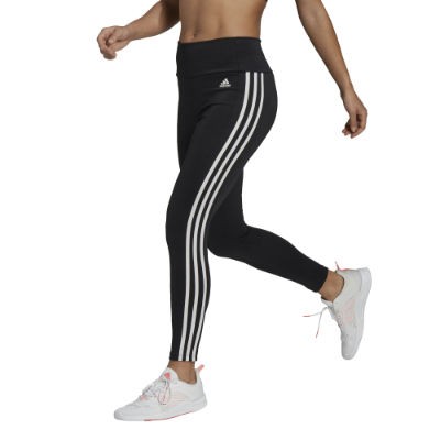 Adidas Designed To Move High-Rise 3-Streifen Sport 7/8-Tight Damen - CBLACK/FTWWHT/CBLACK,||