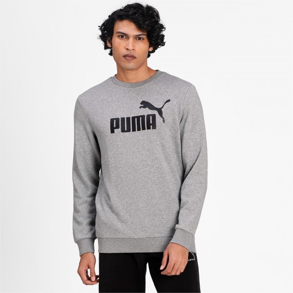 Puma Essentials Big Logo Herren Sweatshirt - PEACOAT-PUMA WHITE,||